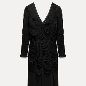 NWT Zara ruffled long dress ZW collection
